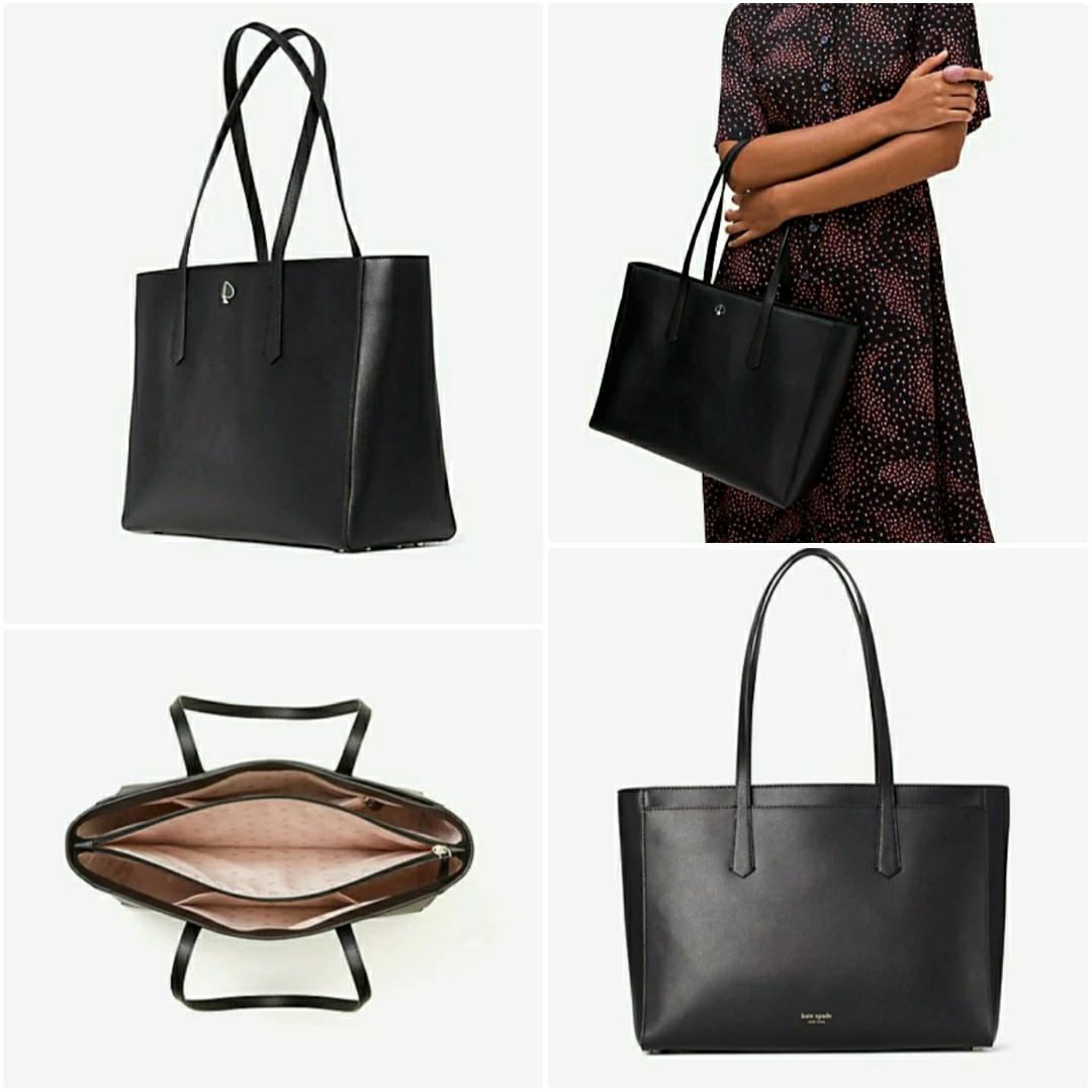 IN STOCK Last Piece Sales Kate Spade Molly Large Work Tote Black Women s Fashion Bags Wallets Tote Bags on Carousell