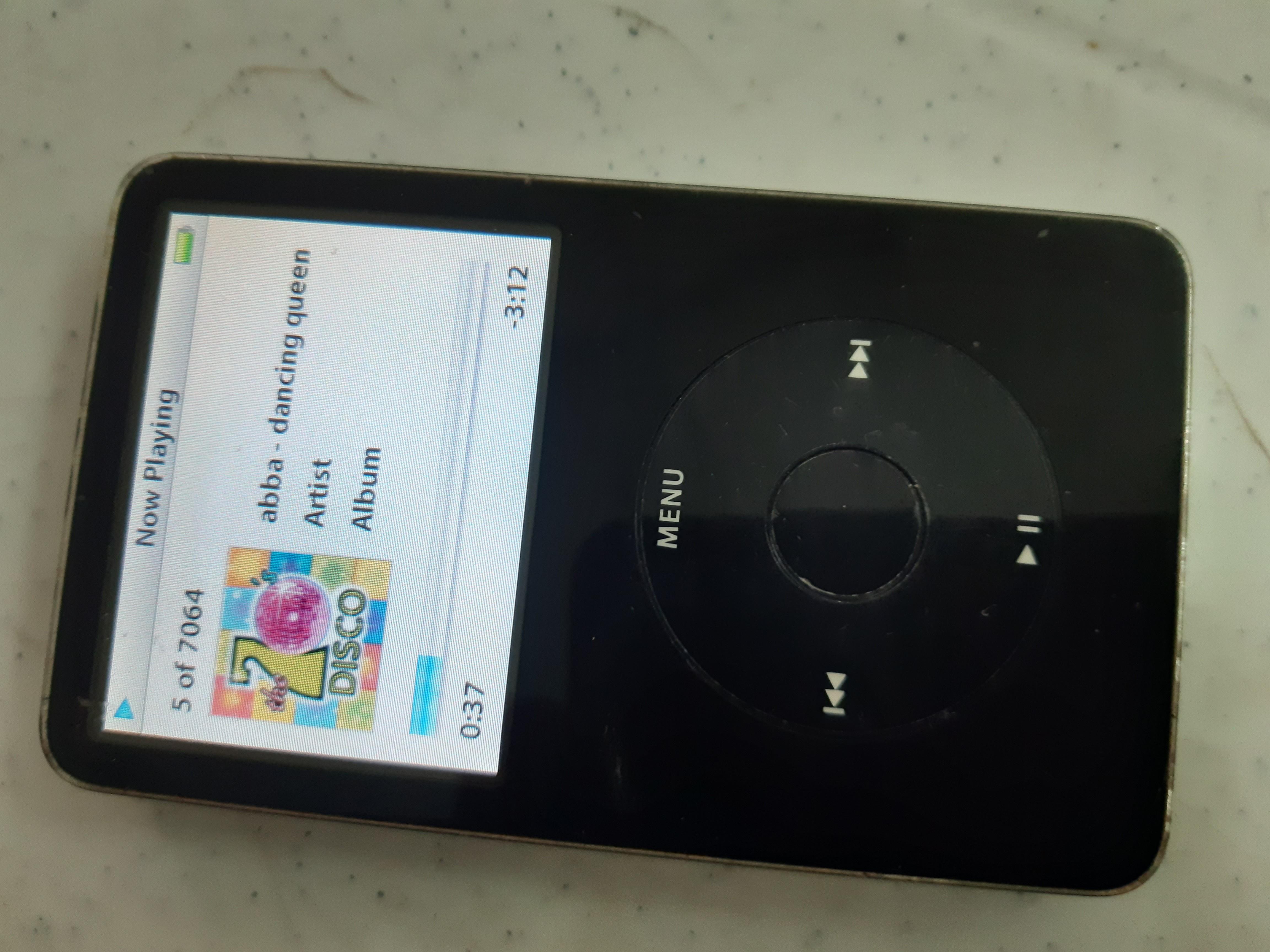 ipod classic 5 5gen 30gb and loaded with 7 064 songs good ang long battery life hobbies toys music media music scores on carousell