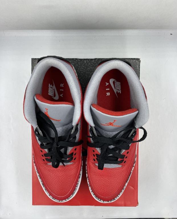 Jordan 3 Retro Se Unite Fire Red Men S Fashion Footwear Sneakers On Carousell