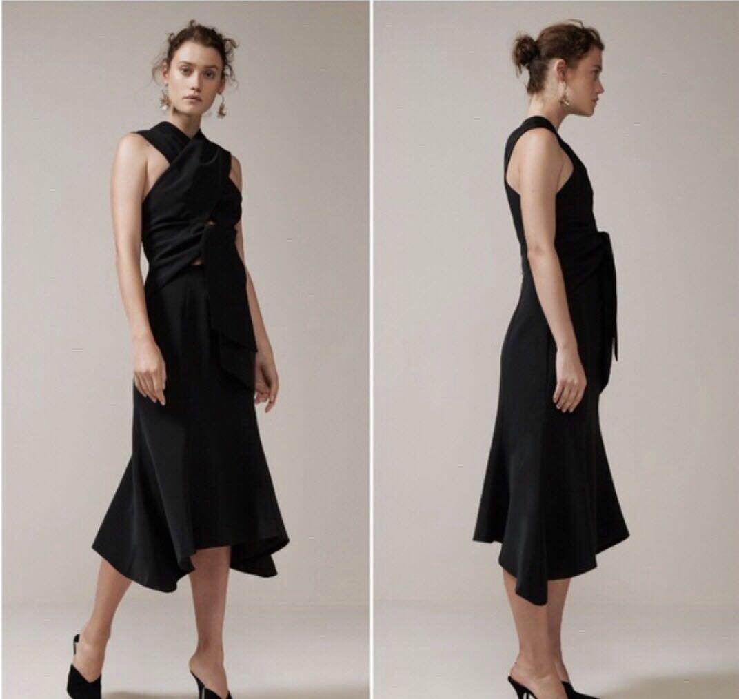 Knee length fishtail dress best sale