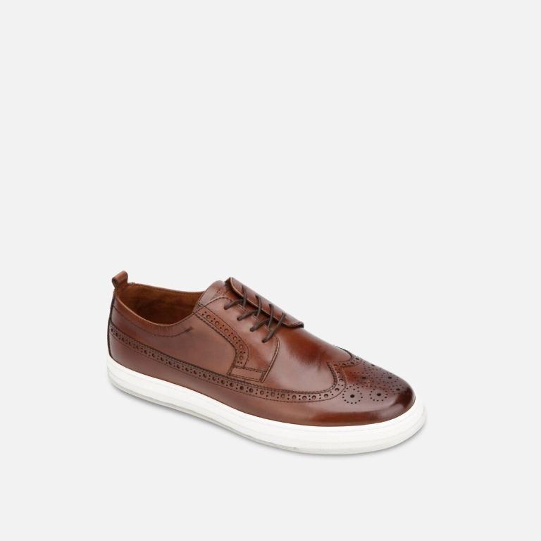 KENNETH COLE COLVIN 2.0 BROWN LEATHER BROGUE SNEAKERS US11.5 EU45 Men s Fashion Footwear Dress Shoes on Carousell