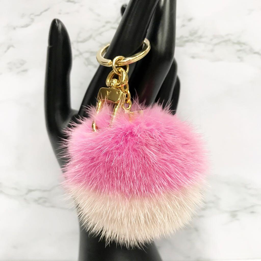 Louis Vuitton Fluo Bubble BB Keychain M78623 Pink Gold Bag Charm