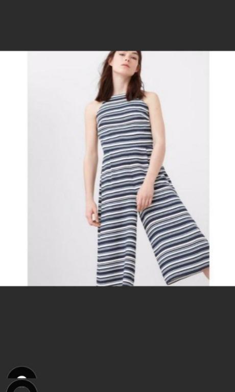 Mango Jumpsuit (Category: Jumpsuits) located in Mandaluyong City. Submitted by mnlpicks (Listing ID 1067639971, Image 2). Description: Authentic Mango Brand new without tags Doesn't fit Cute nautical coloured stripes Size M #mango #mangoph #mangomnl #mangoclothes #mangojumpsiot.