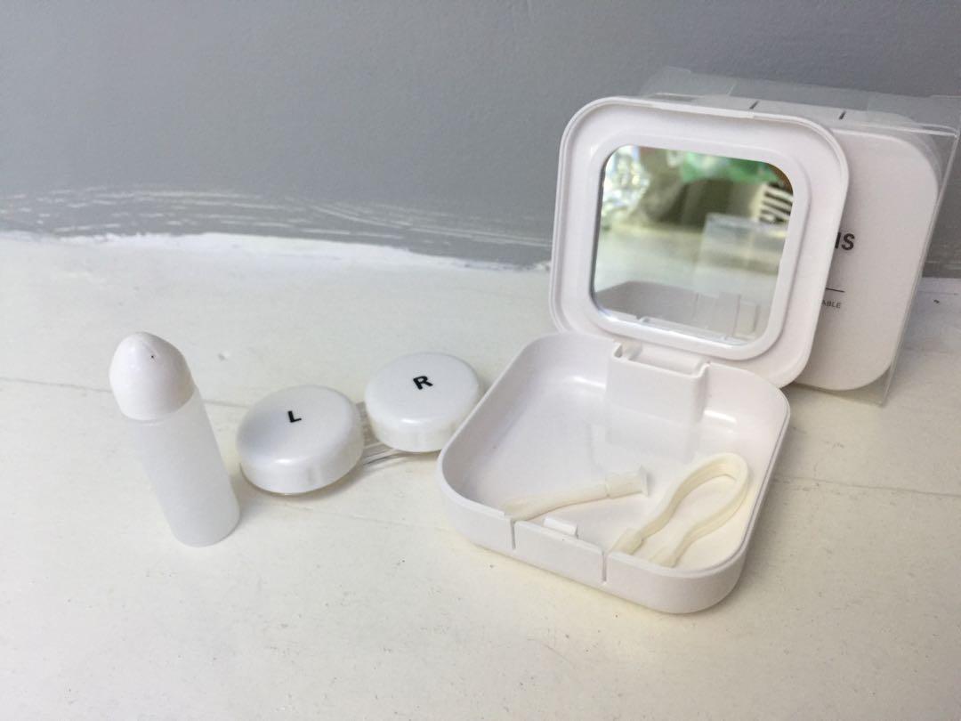 Miniso Contact Lens Container, Beauty & Personal Care, Vision Care on