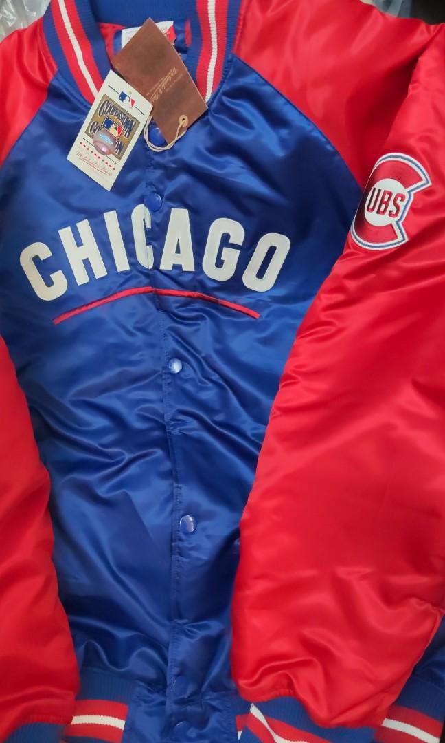 Mitchell Ness Cooperstown Collection Tough Season Satin Jacket Chicago Cubs Carousell