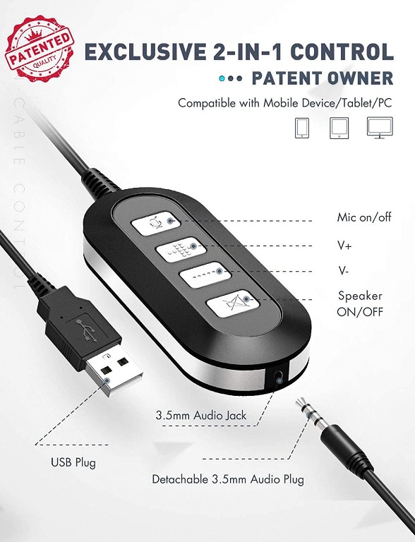 usb plug in headset