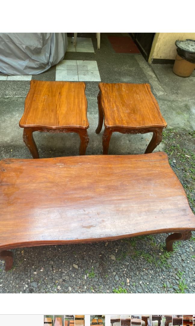 Narra Center and Side Table, Furniture & Home Living, Furniture, Tables