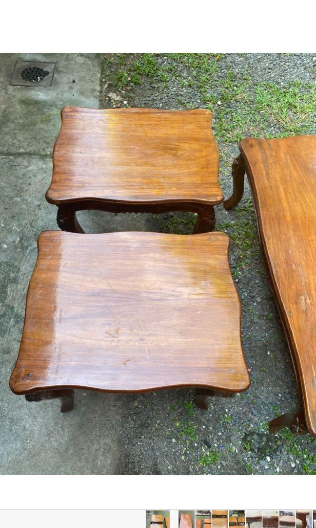 Narra Center and Side Table, Furniture & Home Living, Furniture, Tables