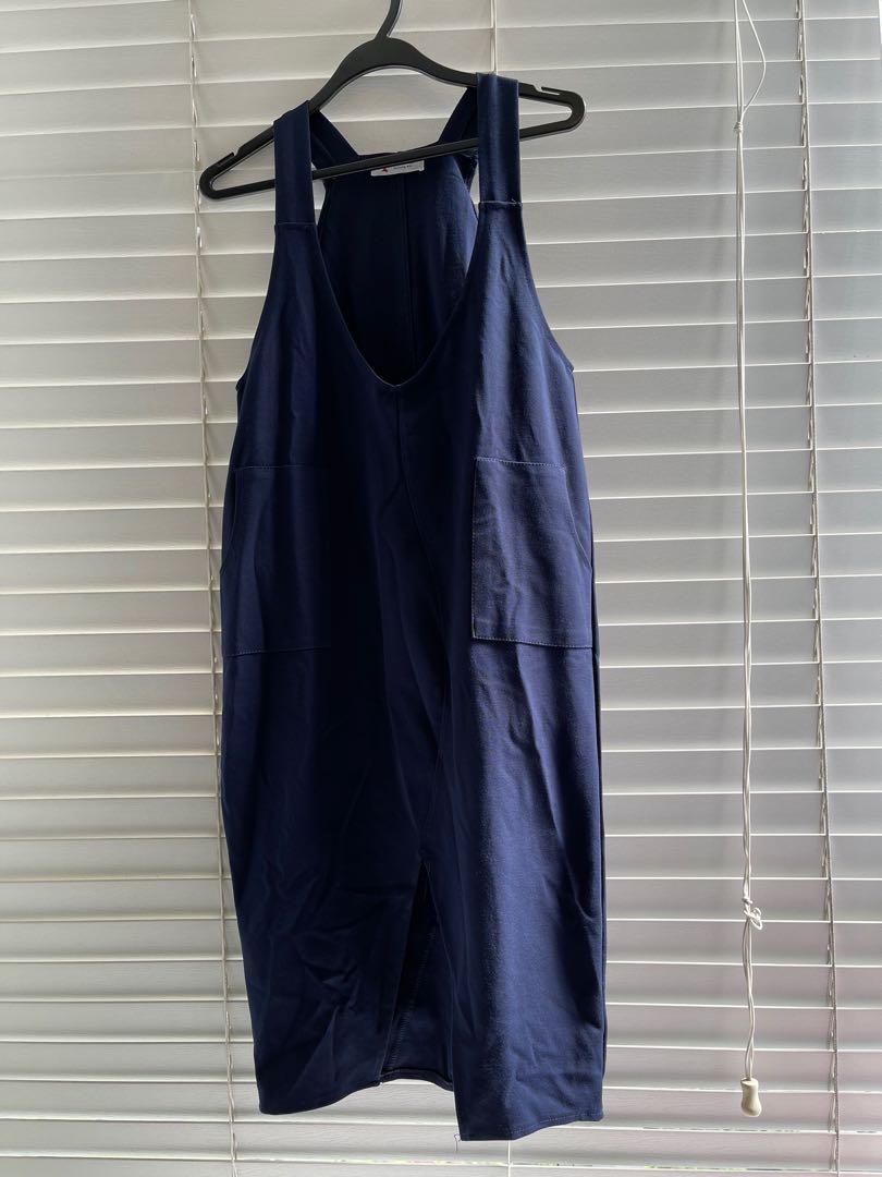 navy pinafore