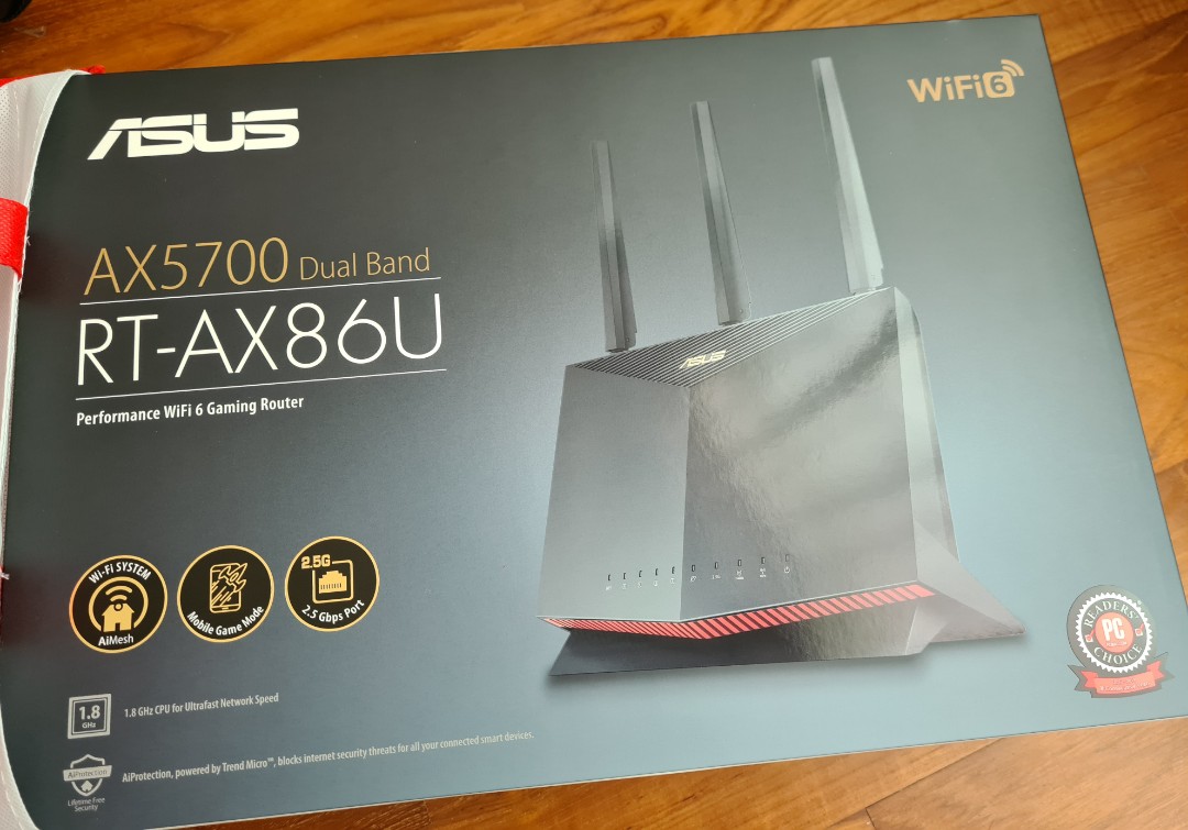 New Asus RT-AX86U fr Singtel, Computers & Tech, Parts & Accessories ...