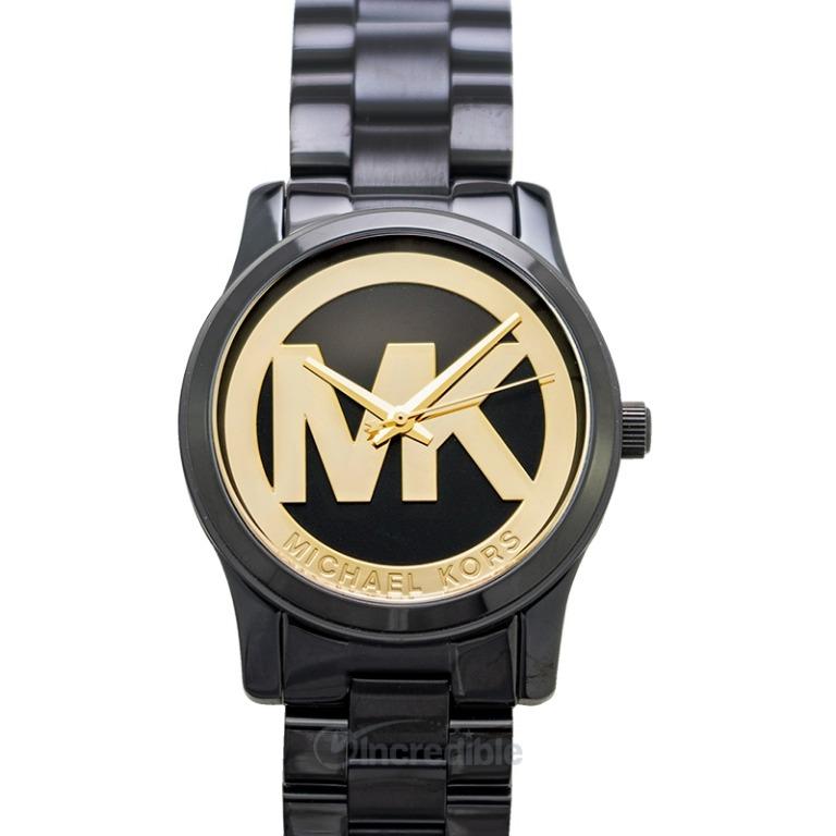 NEW Michael Kors Runway Quartz Black Dial Ladies Watch MK6057 Luxury Watches on Carousell