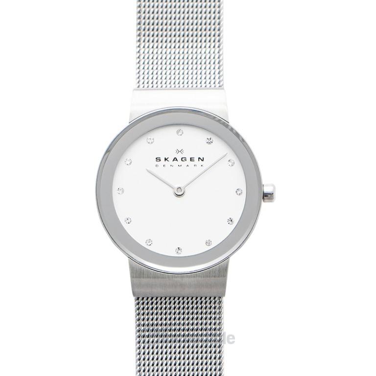 NEW Skagen Freja Quartz White Dial Ladies Watch 358SSSD