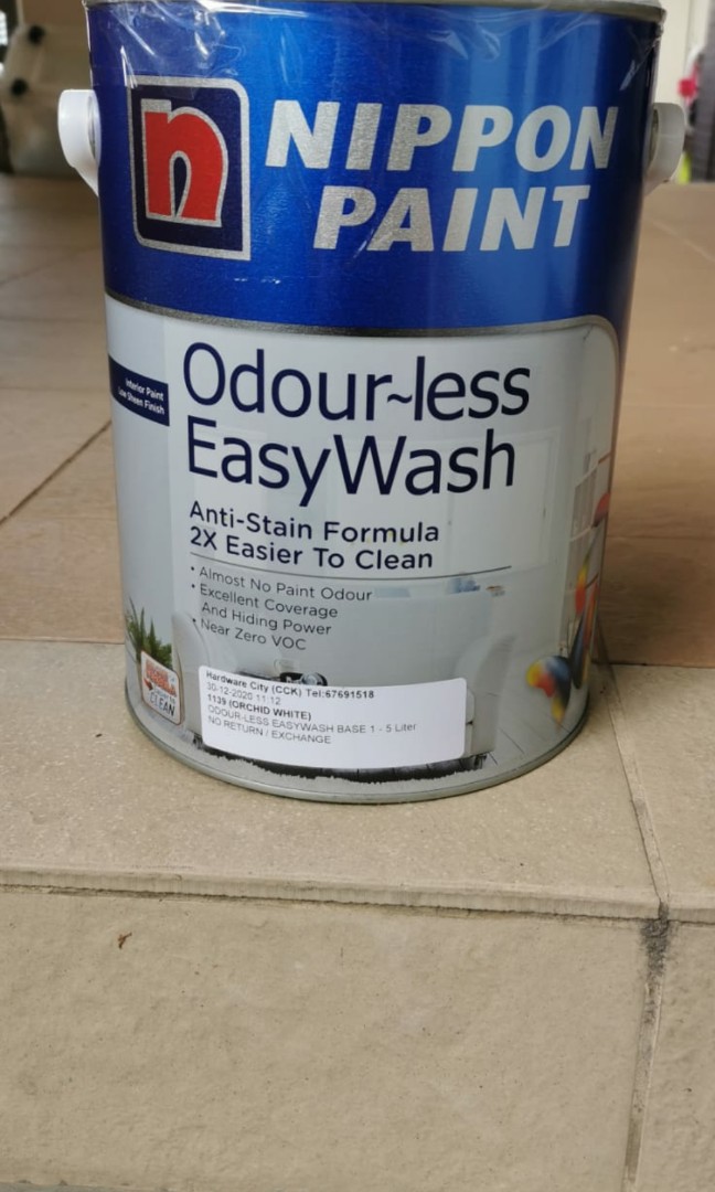 Nippon Paint Odourless Easy Wash White, Everything Else on Carousell