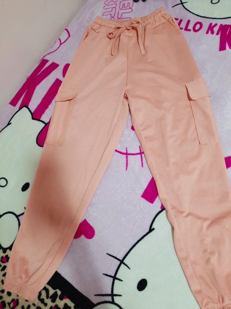 peach cargo pants