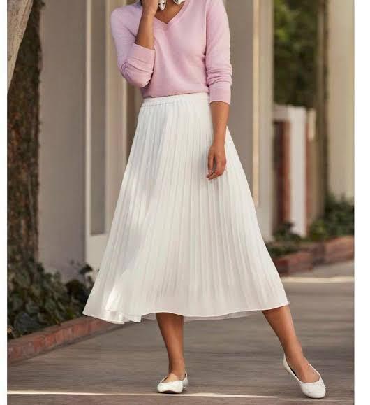 Uniqlo High Waist Chiffon Pleated Skirt WOMEN High Waist Printed