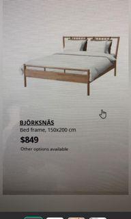 Queen Ikea Bed Frame Bjorksnas Furniture Beds Mattresses On Carousell Snart kommer kollektionen björksnäs till ikea varuhusen! carousell