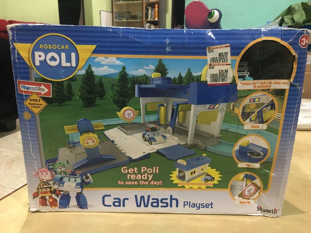 Robocar Poli Car Wash Set