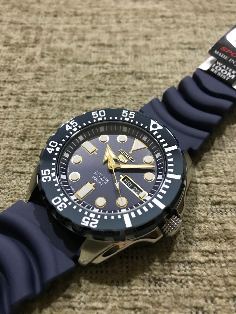 SOLD OUT Seiko 5 SRP605J2 Made in Japan Automatic 100m WR Blue