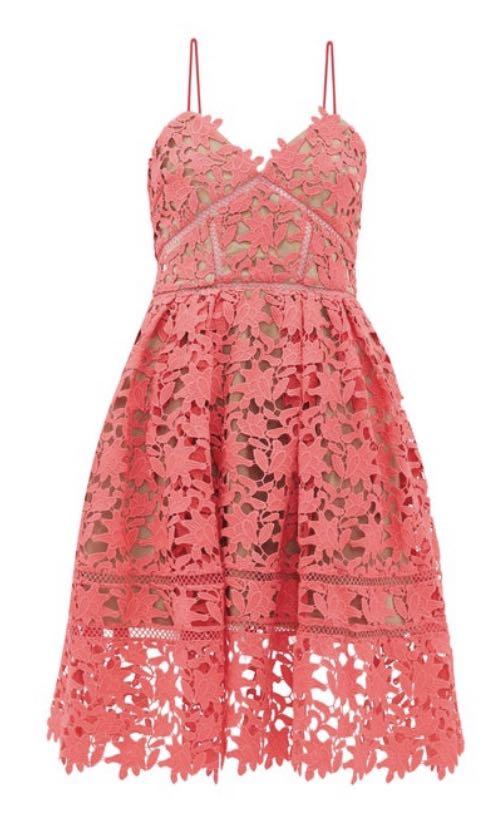 self portrait dress pink