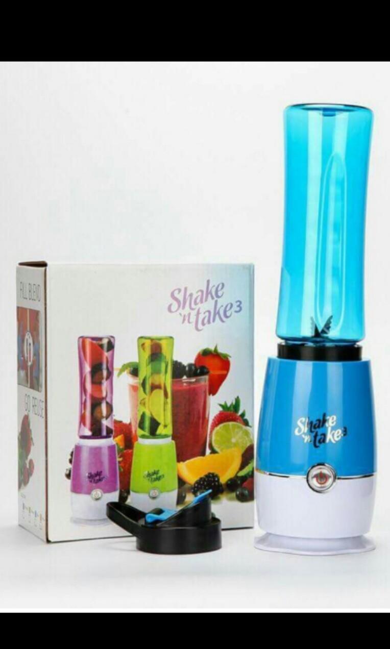 Shake N Take 3 Juice Smoothie Blender Blue colour TV Home Appliances Kitchen Appliances Juicers Blenders Grinders on Carousell
