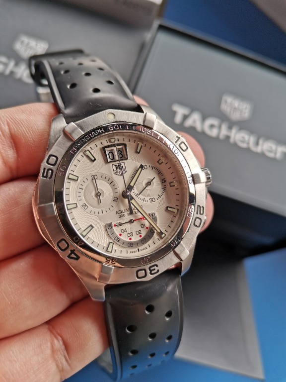 Tag Heuer Aquaracer Grande Date Chrono 42mm Quartz Used Watch