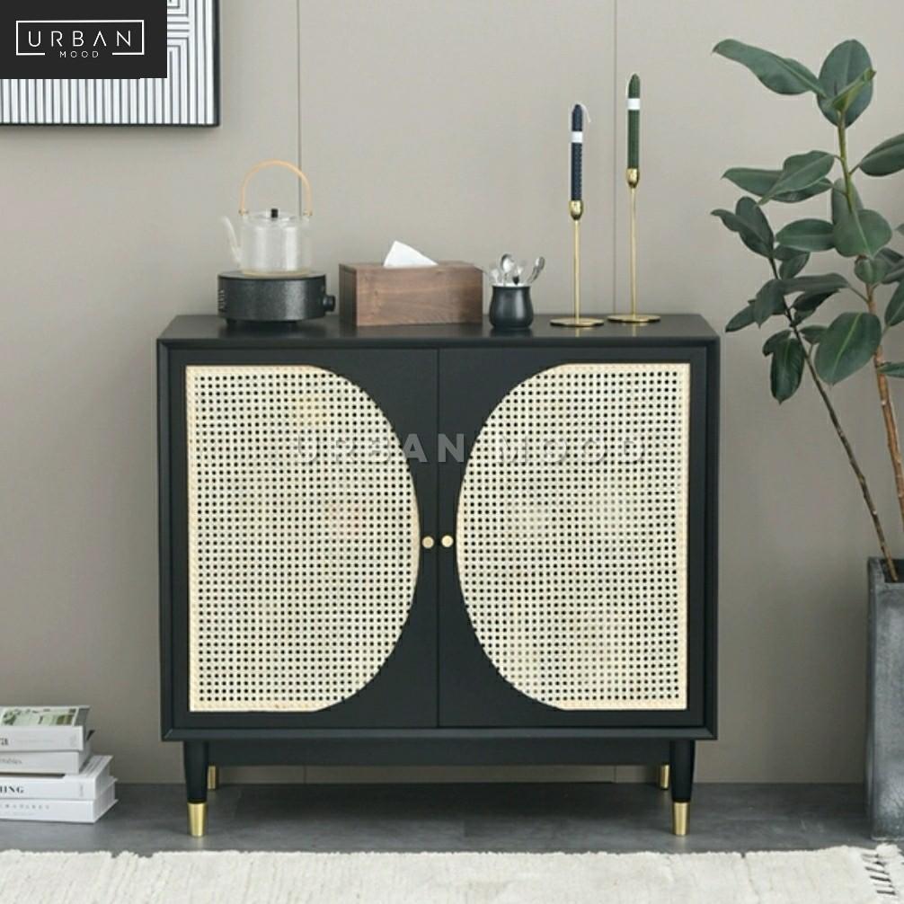 Vintage rattan sideboard discount
