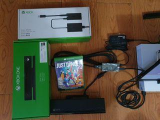 Xbox one kinect,adapter and just dance