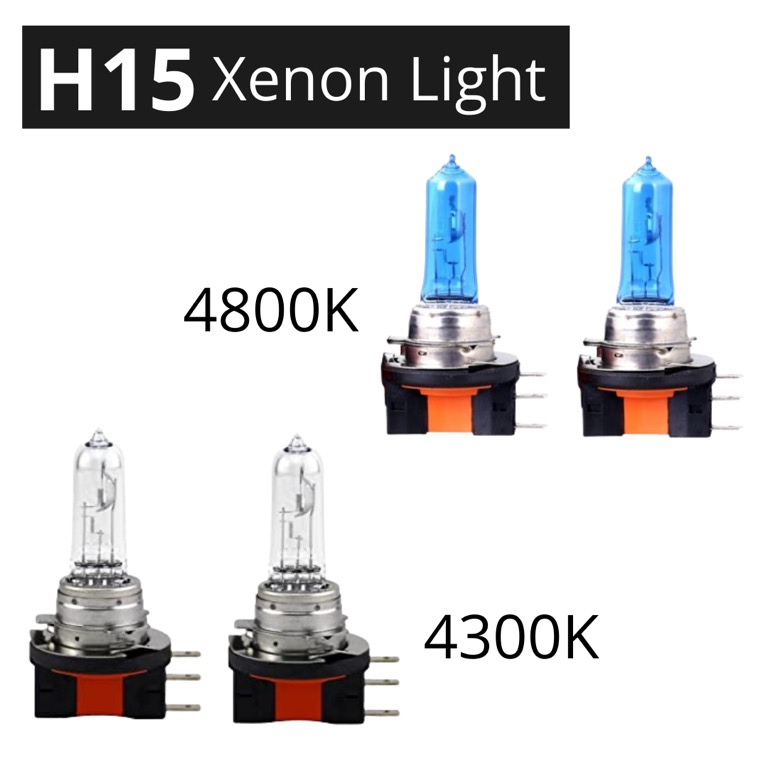 xenon h15 halogen headlight bulb 4300k and 4800k lta approved light tri king auto solutions car accessories accessories on carousell