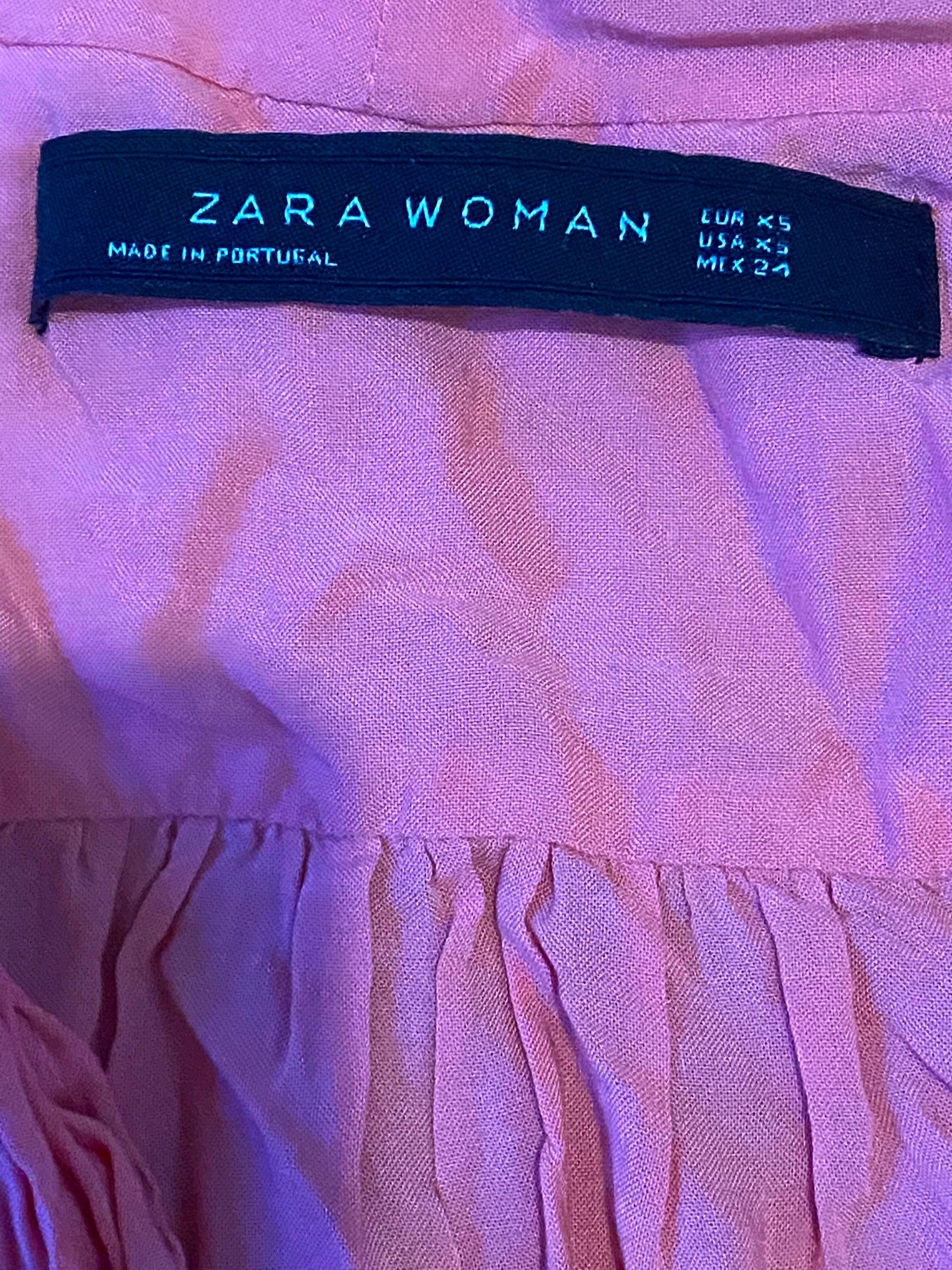 Zara pink crossover top, Women's Fashion, Tops, Others Tops on Carousell