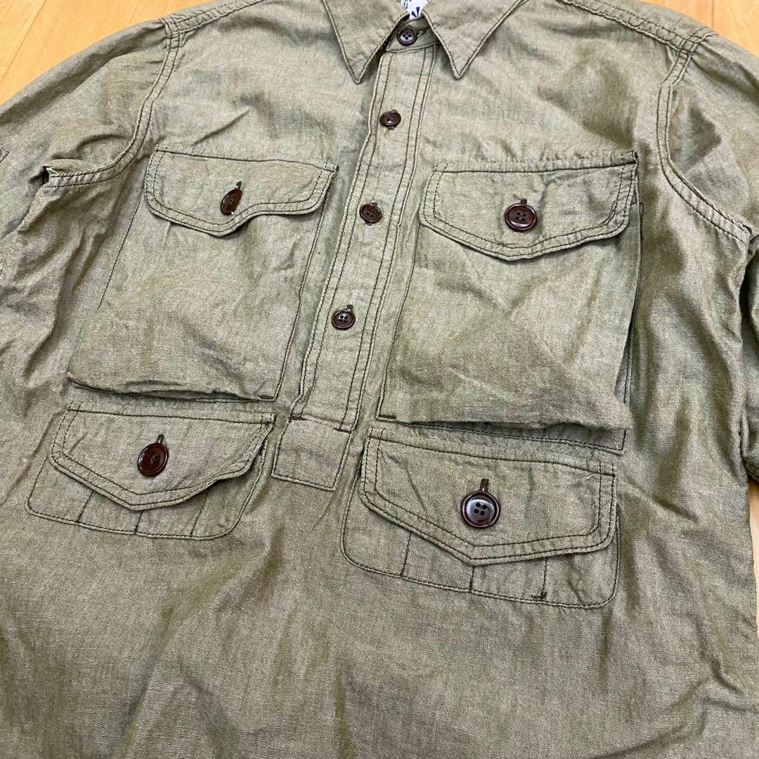 日本製Corona military HBT army pullover shirt / kapital, 男裝