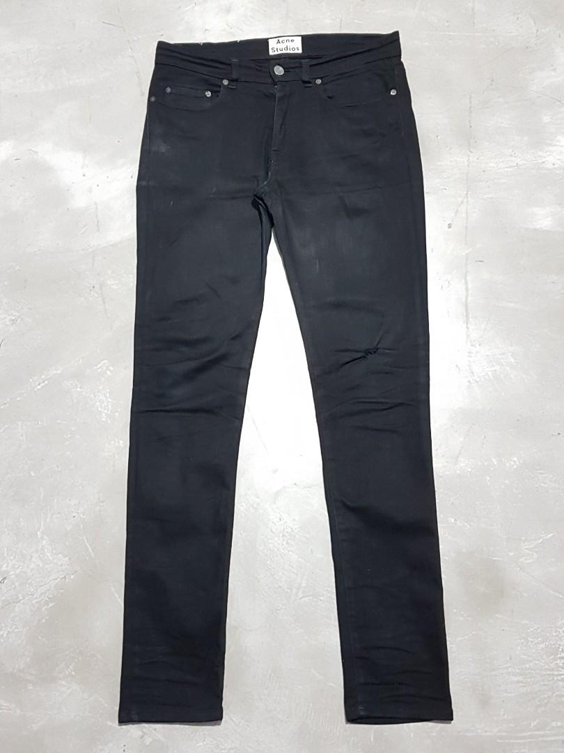 Acne Studios Stay Cash Jeans (Category: Jeans) located in Manila. Submitted by greatergoodph (Listing ID 1067946827, Image 1). Description: For Sale: Acne Studios Stay Cash Jeans - The Acne Stay Cash Jean is a slim cut jean with a slim leg, regular waist and taper from the knee. Made from a cotton blend black denim, the Ace features classic Acne detailing such as flat rivets on the back pockets, narrow stitched seams, three needle stitching on in