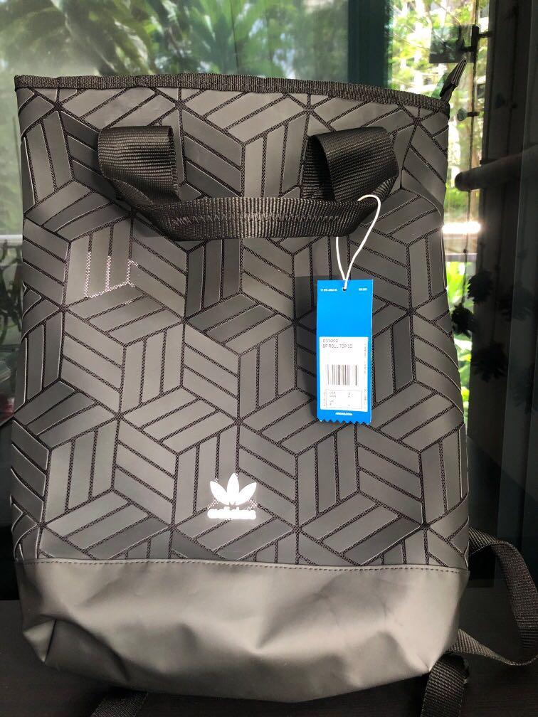 Adidas 3d roll store top backpack pink