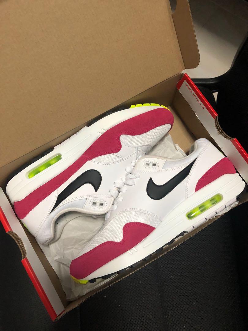Nike air max 1 pink volt top