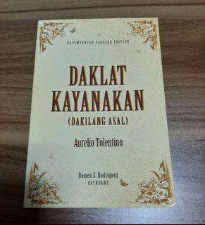 Aurelio Tolentino's Dakilang Asal. A book of poems.