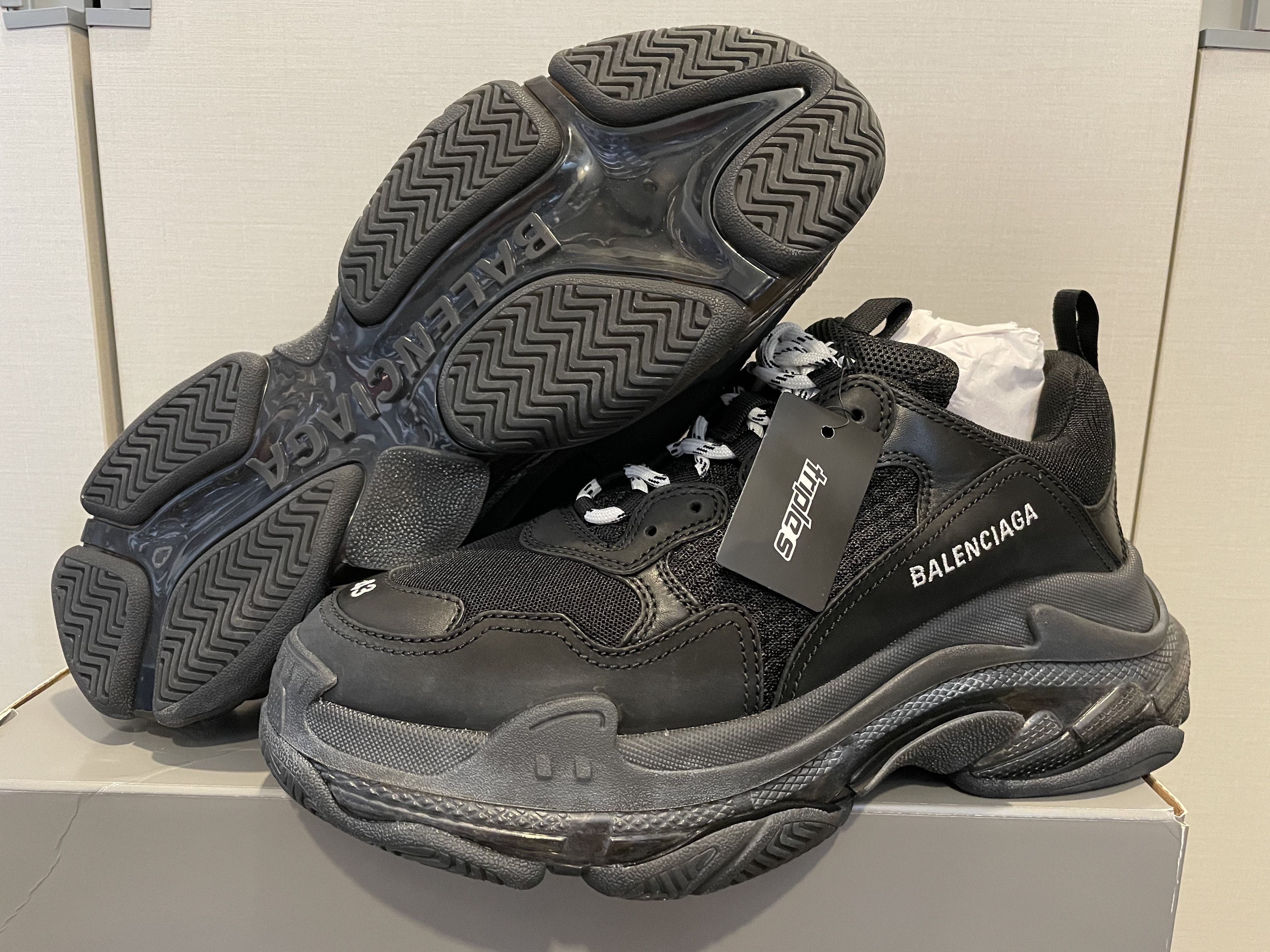 Brand new Authentic Balenciaga Triple S black - with tag and receipt ...