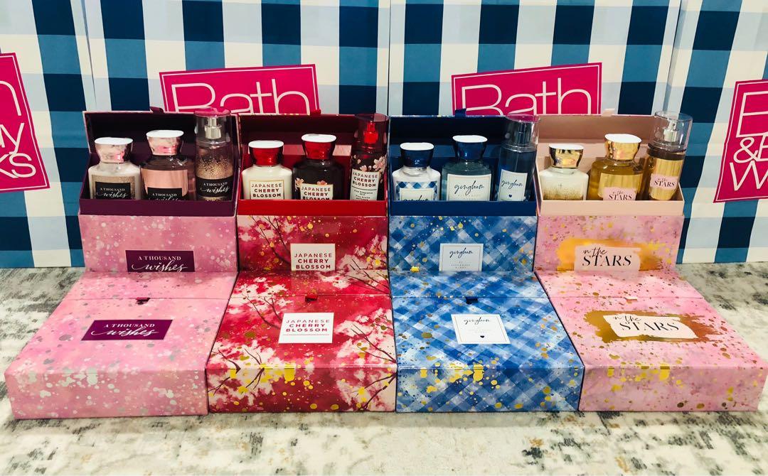 Bath and body shop works gift sets
