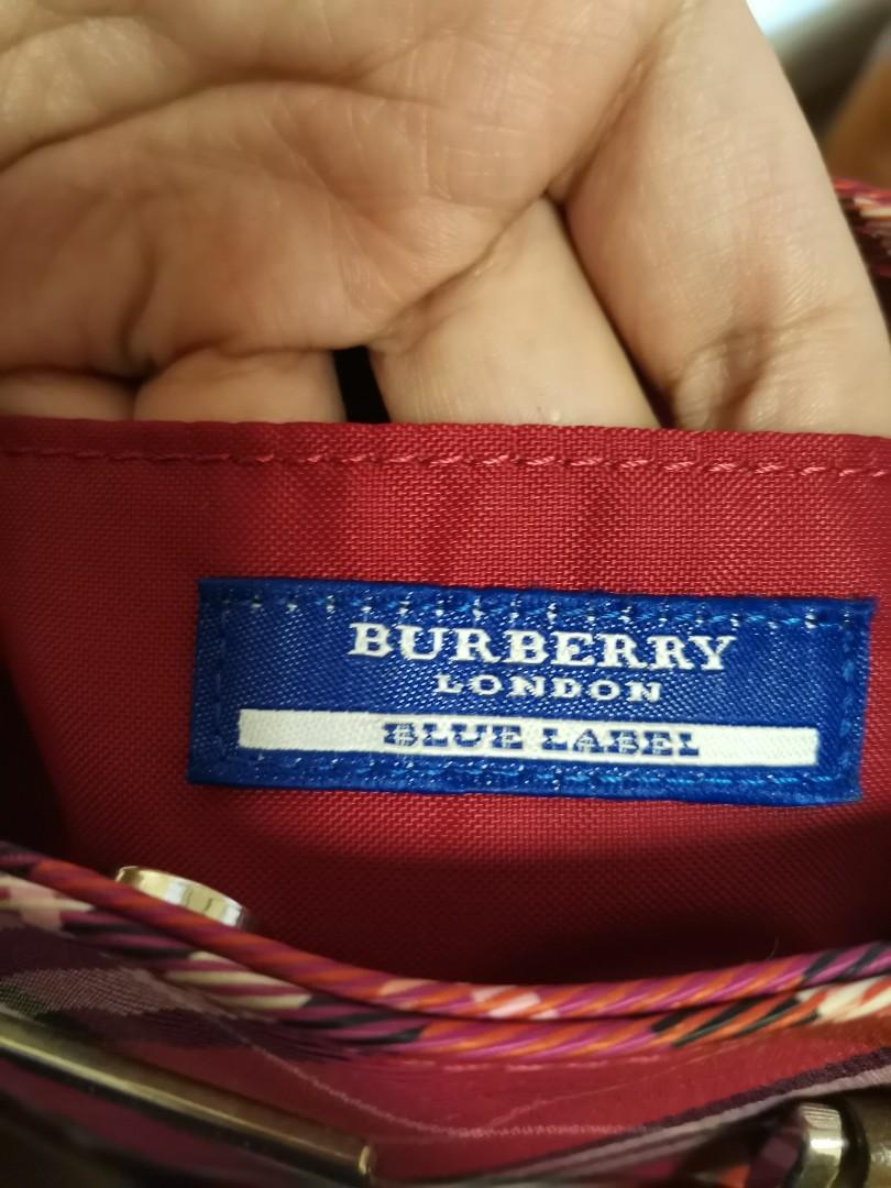 Preloved Burberry Blue Label Red Check Handbag ZA493230 051123 –  KimmieBBags LLC