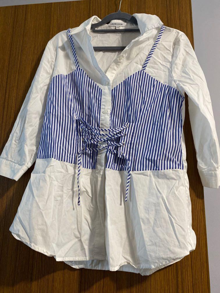 Cache cache (Category: Other Tops) located in Singapore. Submitted by cathhh (Listing ID 1067831410, Image 1). Description: Only worn once. Size L - good for UK12.