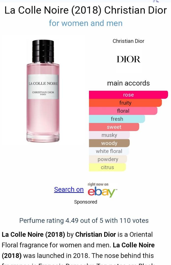 dior perfume la colle noire long lasting premium quality perfume