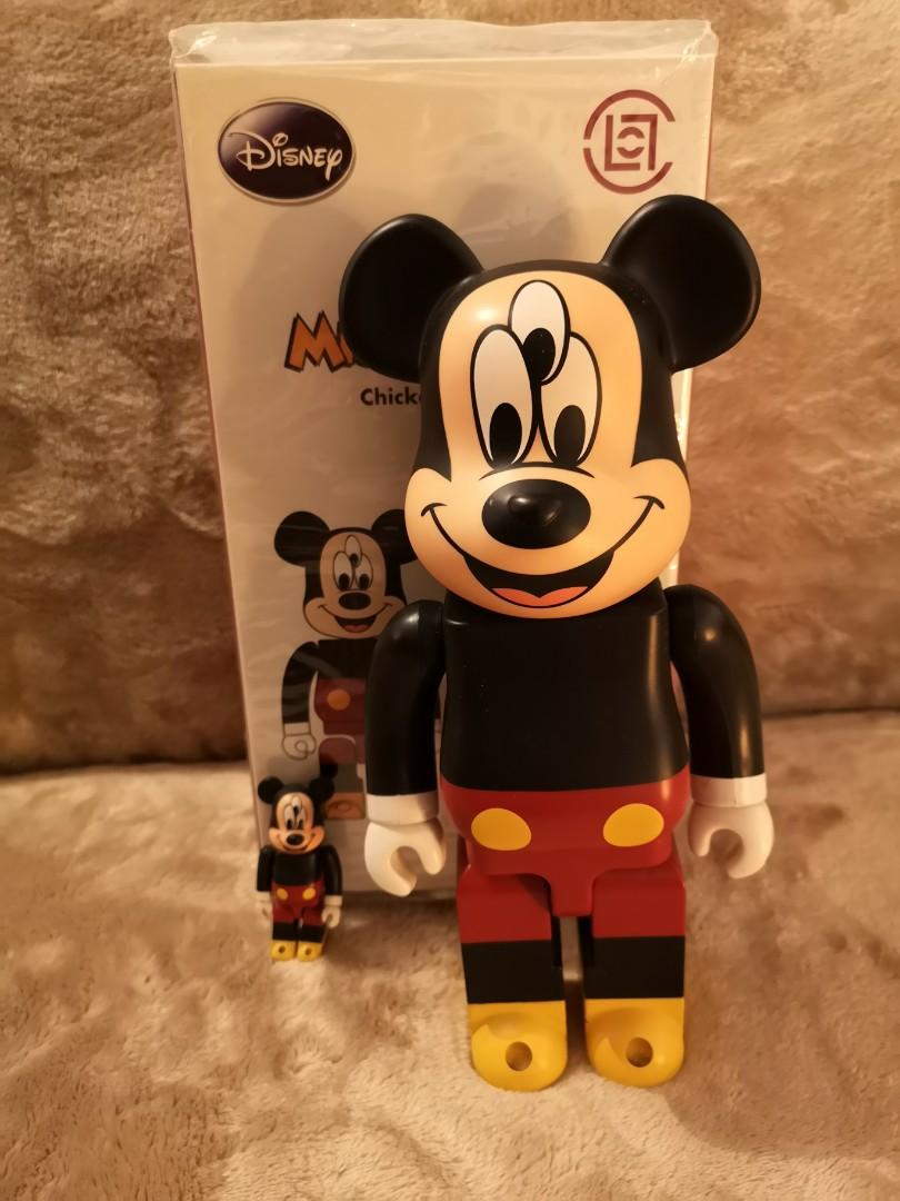 Clot 3 eyes mickey bearbrick 100%+400% set, 興趣及遊戲, 玩具& 遊戲