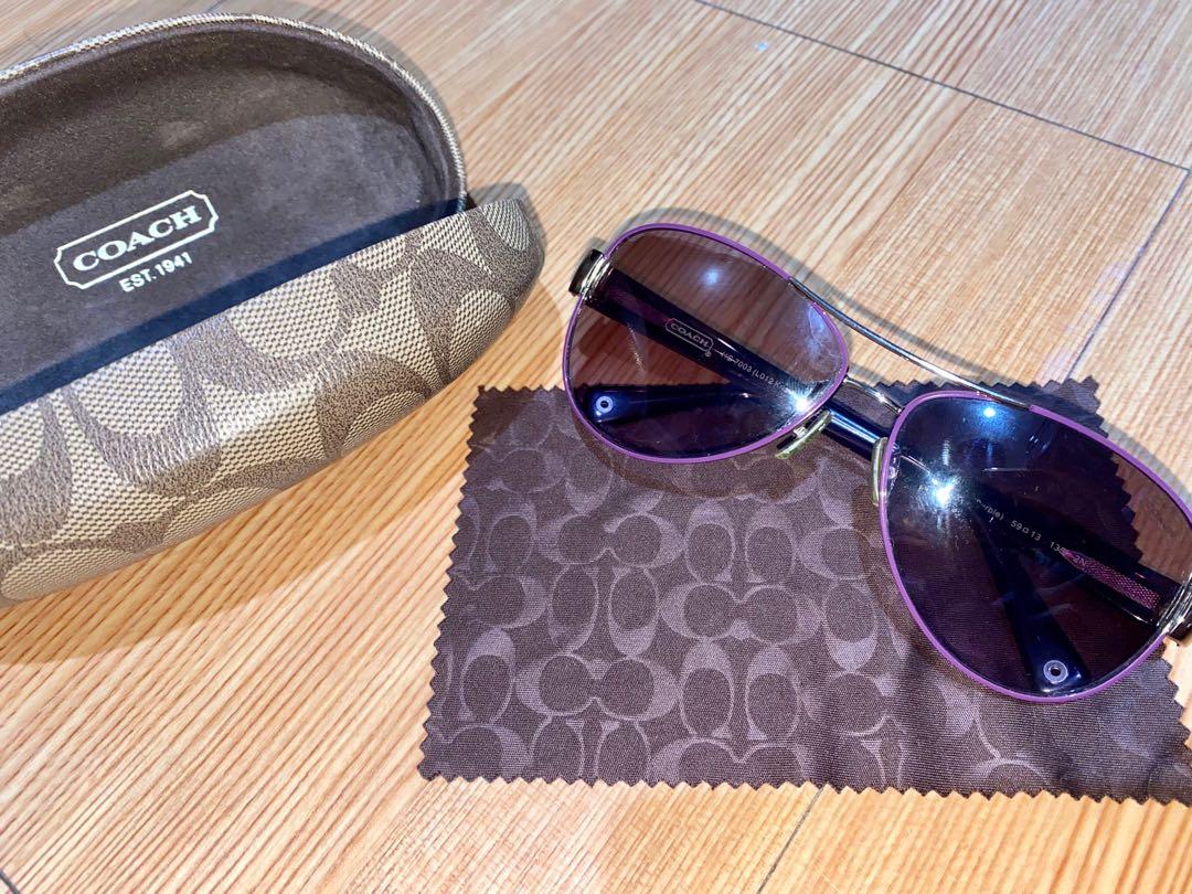 Coach kristina best sale sunglasses purple
