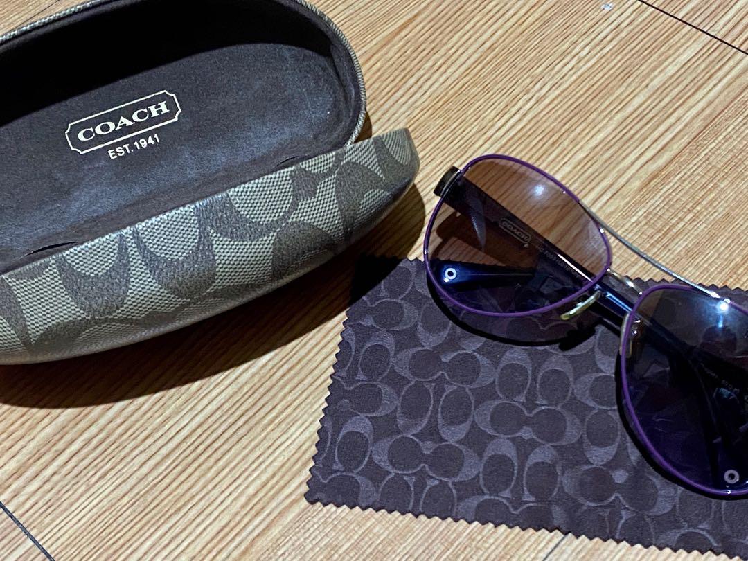 Coach kristina best sale sunglasses purple
