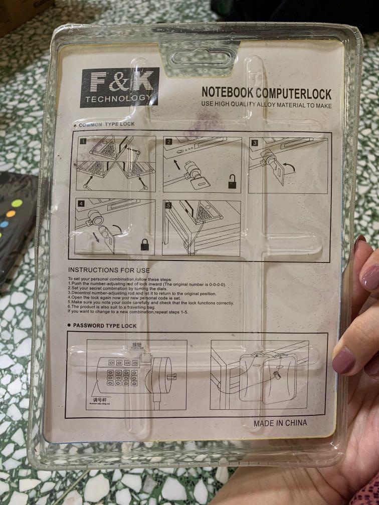 Computer Lock (Category: Computer Parts) located in Singapore. Submitted by snapchai (Listing ID 1067844638, Image 2). Description: Brand new in box. Price inclusive of free mailing..