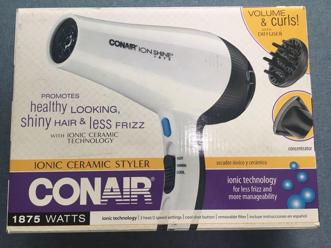 Conair ion online shine hair dryer
