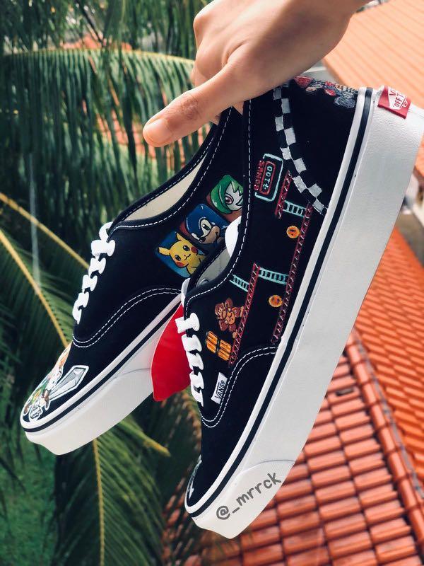 Custom Vans Authentic Nintendo, Men's Fashion, Footwear, Sneakers on  Carousell