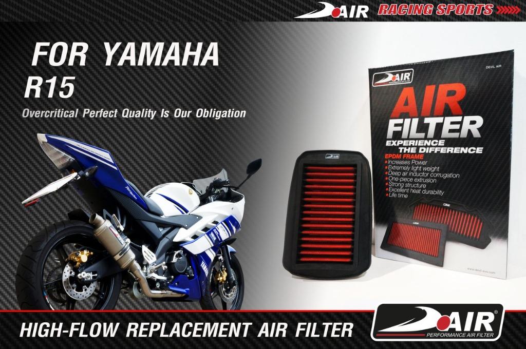 Dair Singapore Yamaha R15 V1 V2 Premium Air Filter ! Ready Stock ...