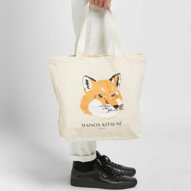 Maison kitsune tote bag japan