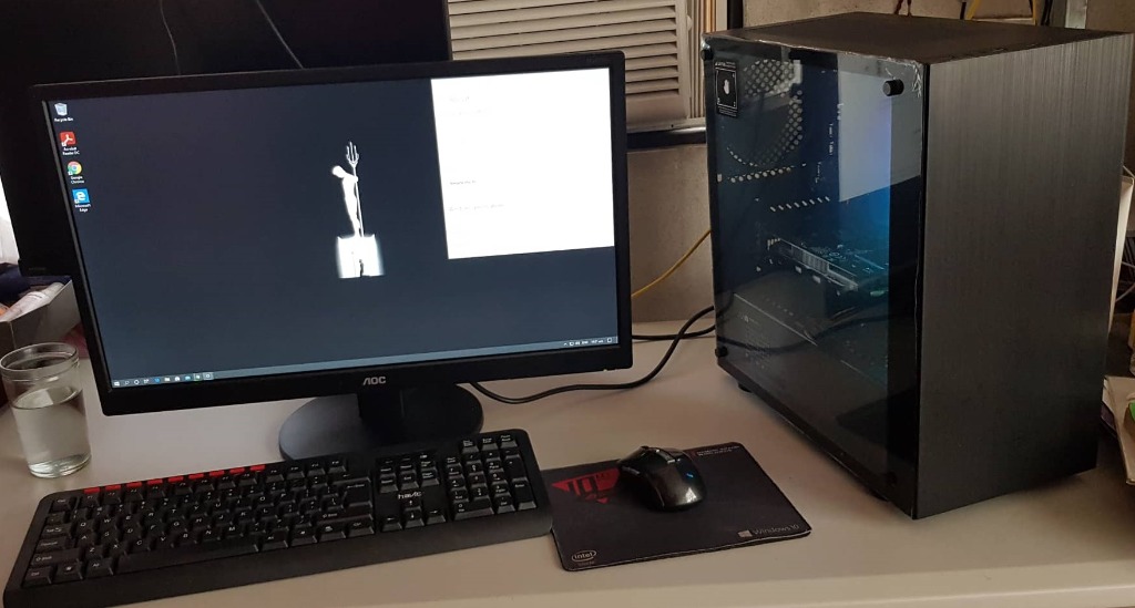 GAMING / OFFICE PC SET(System Unit w Monitor) MINIMALIST BUILD ...