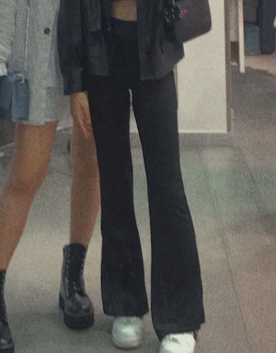 Hxxm black flare pants Clearance