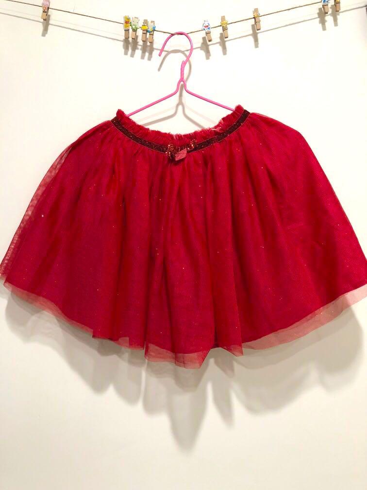 red kids tutu